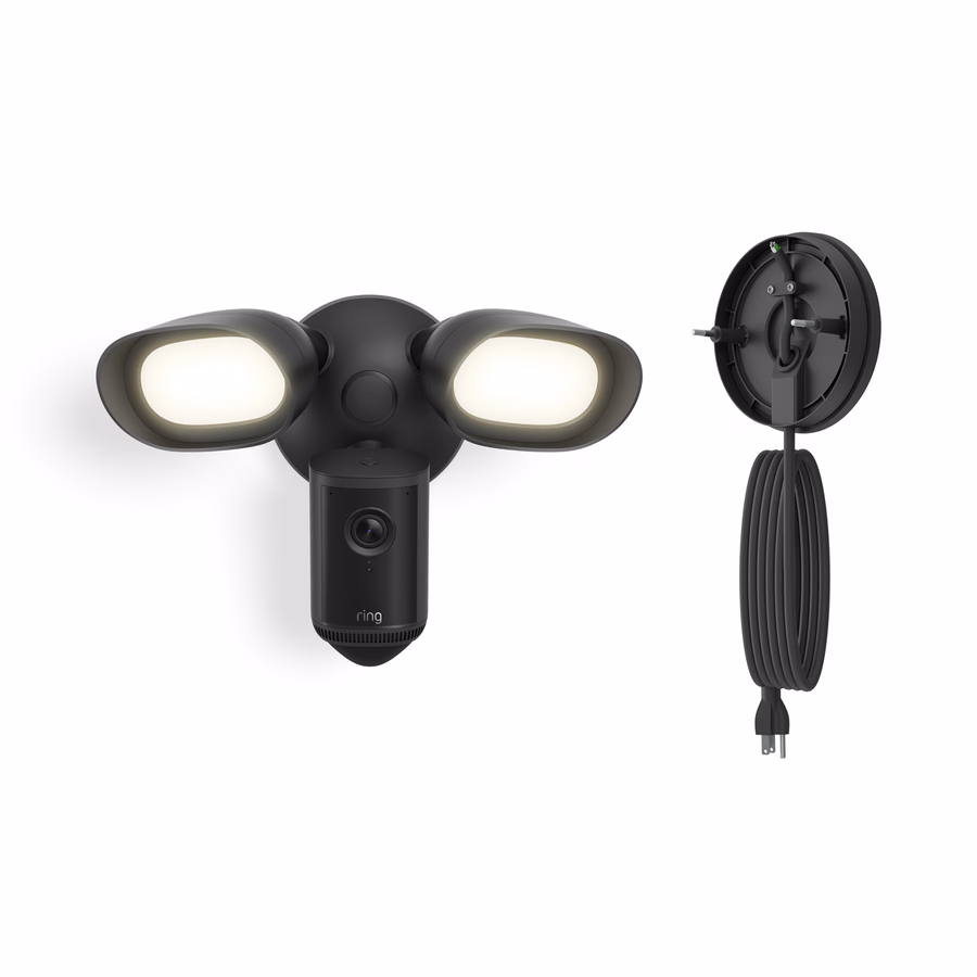 Floodlight Cam Pro (najnowszy model) obsługujący rozdzielczość Retinal 4K