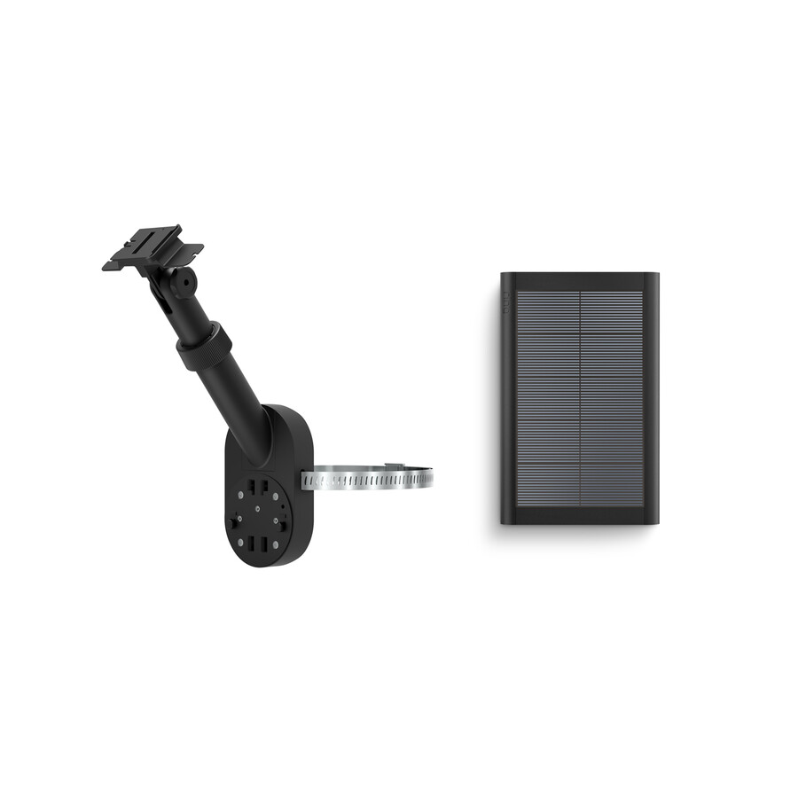 uchwyt na słup i ścianę mały panel słoneczny usb-c
