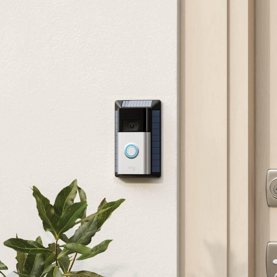 dzwonek do drzwi battery doorbell plus ładowarka solarna