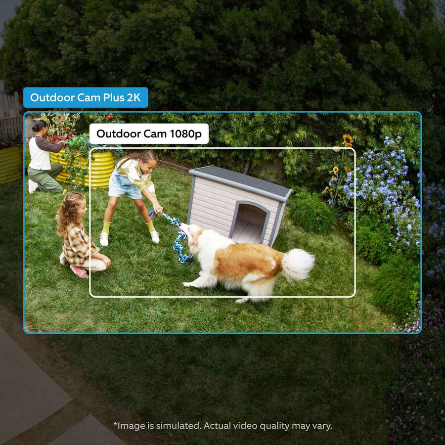 outdoor cam plus – kamera bezpieczeństwa 2k do użytku wewnątrz i na zewnątrz